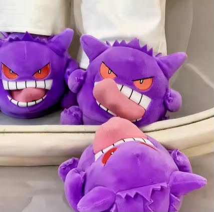Gengar Monster Plush Slippers
