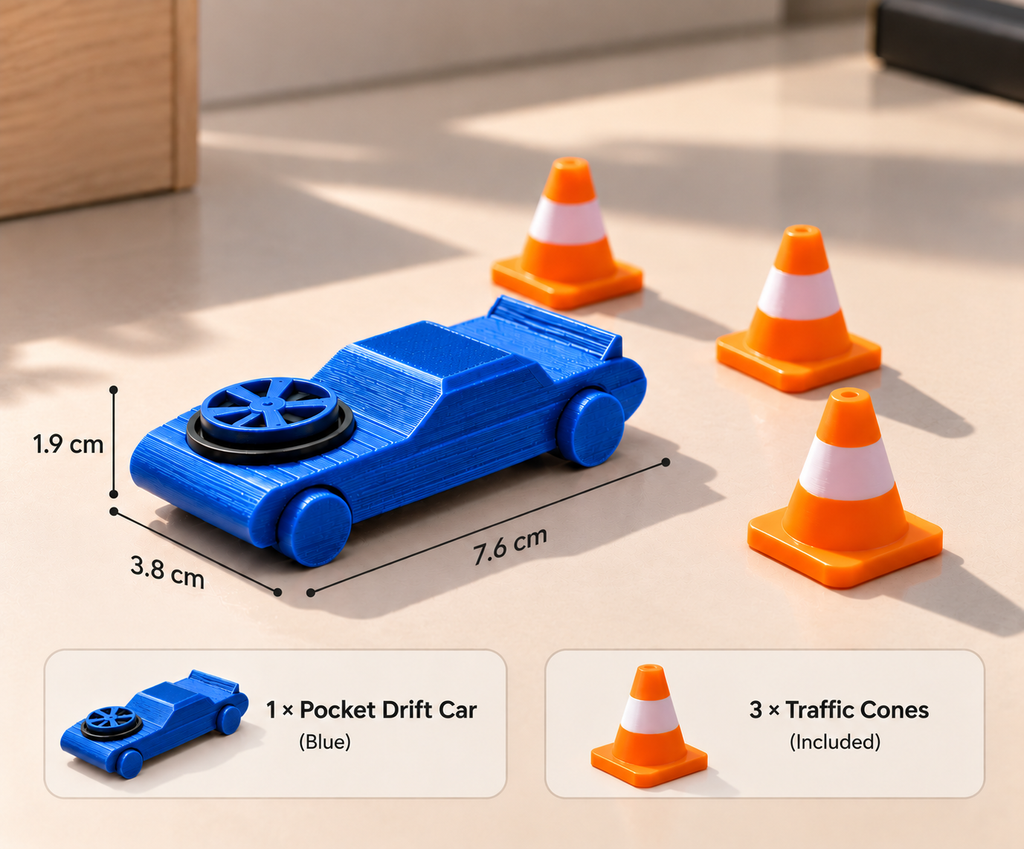 🏎️ Fidget Drifter - Blue