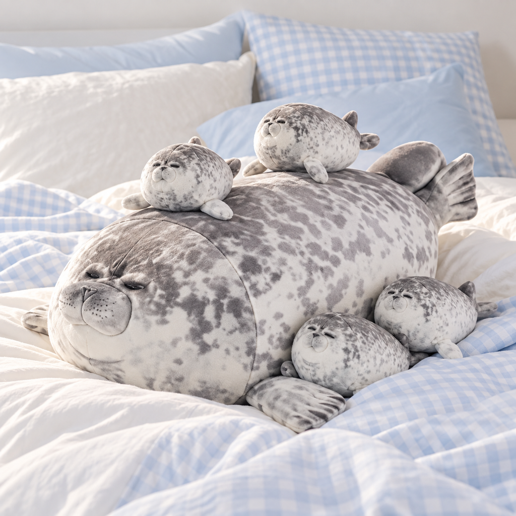 Mama Seal & Babies Plush Set