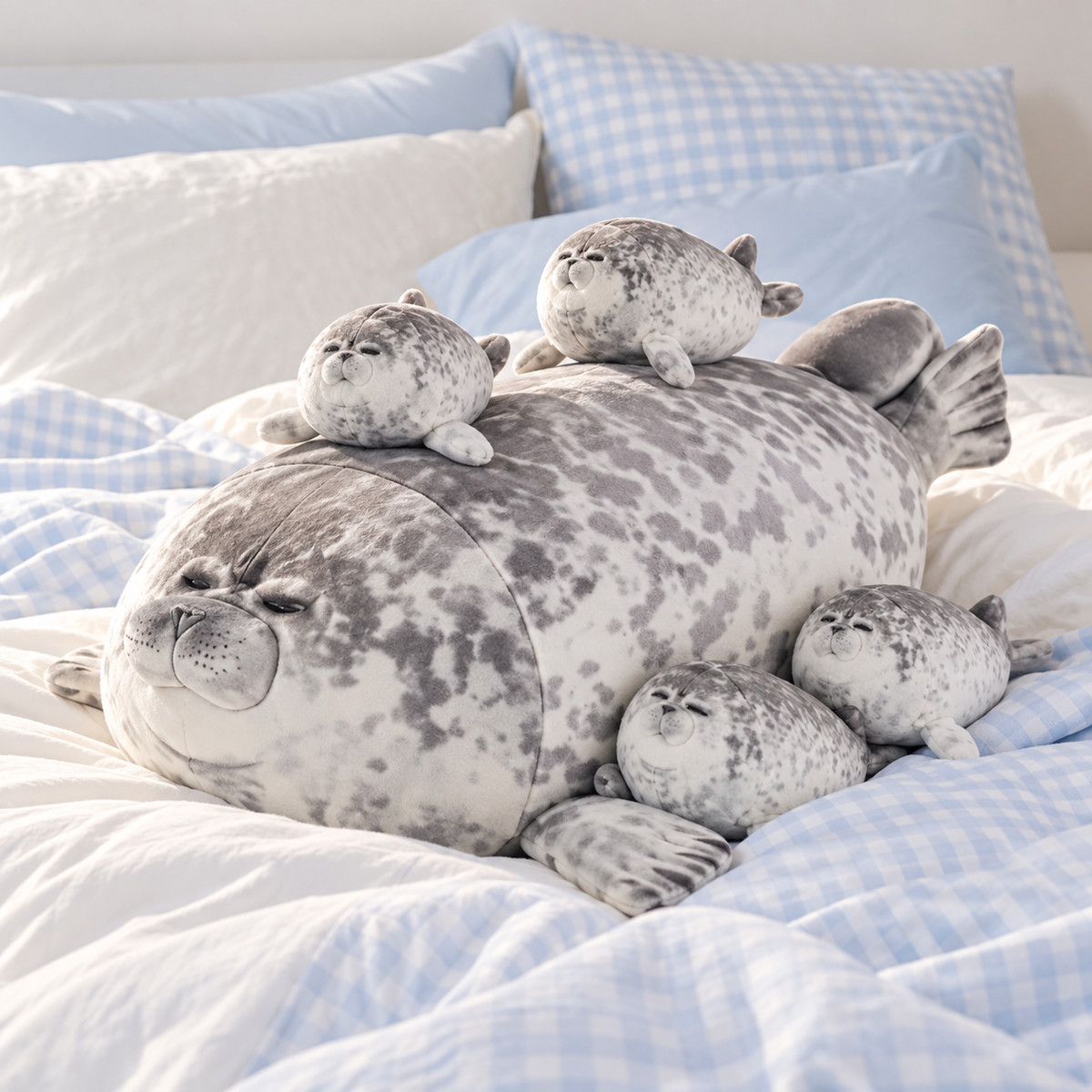 Mama Seal & Babies Plush Set