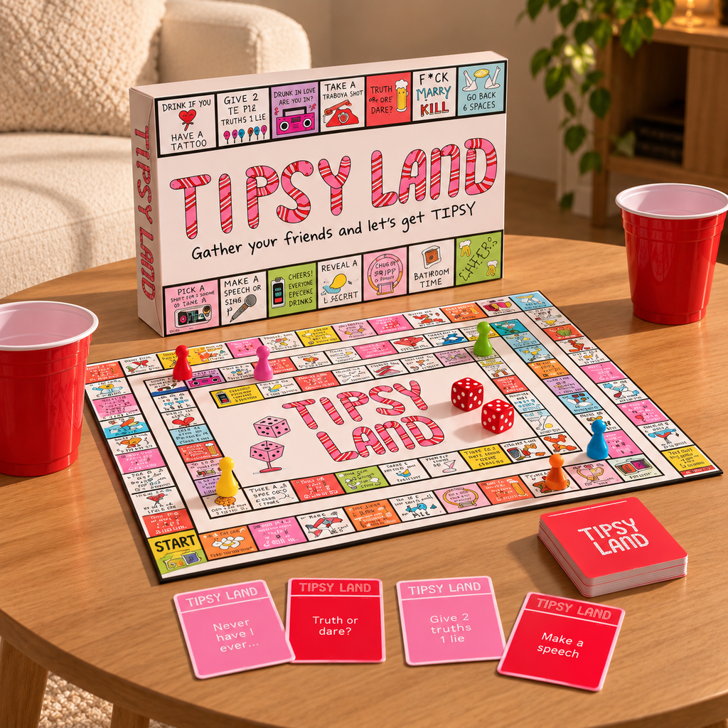 Tipsy Land™ Party Board Game