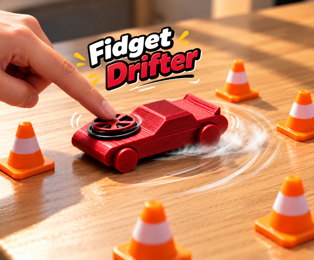 🏎️ Fidget Drifter Car - Red