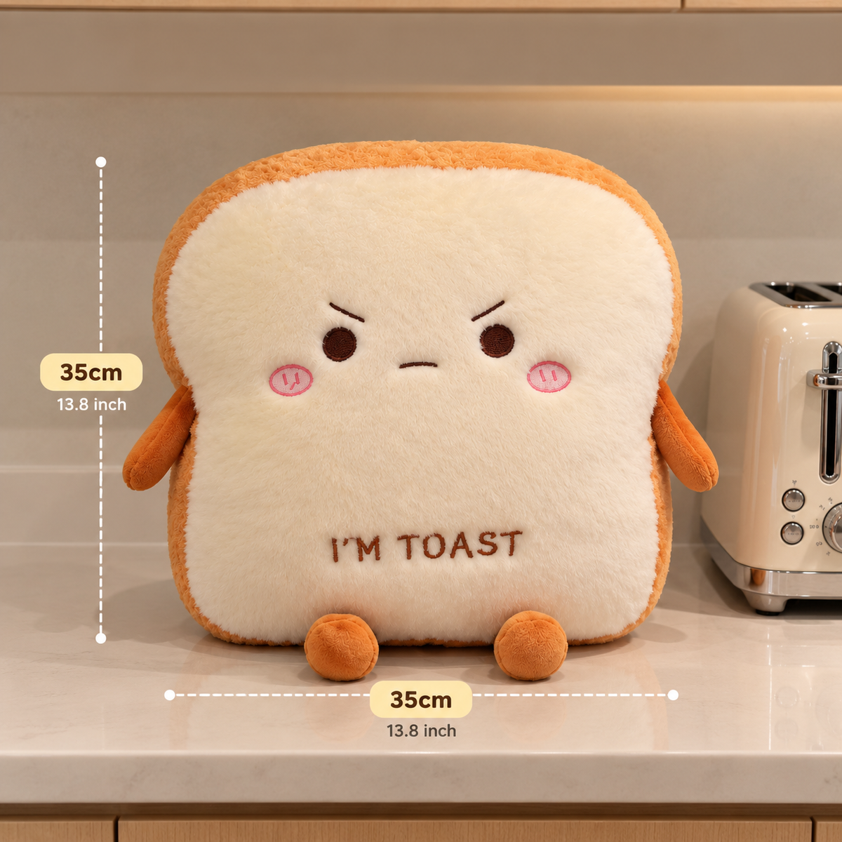 Angry Toast Plush 🍞😠