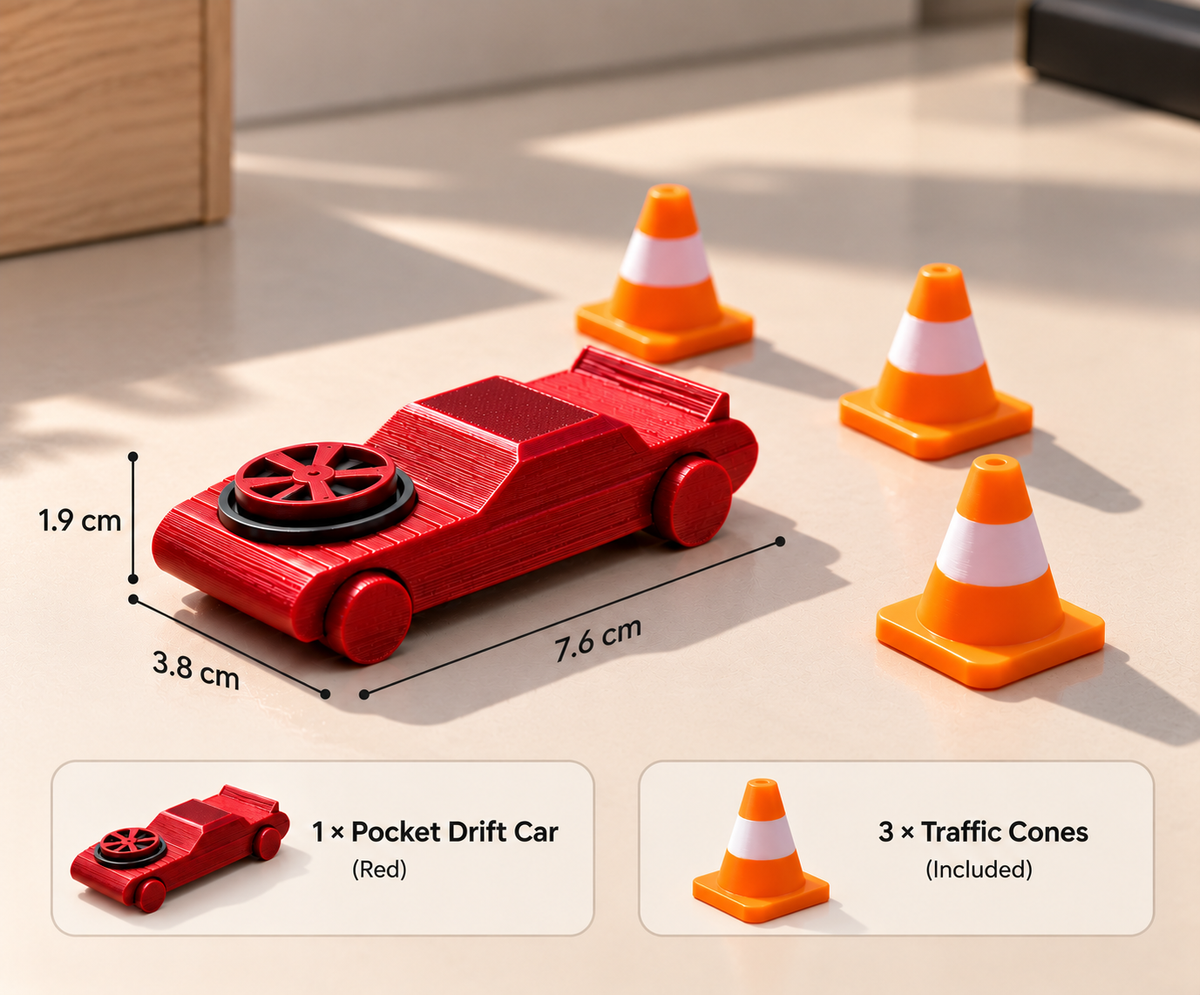 🏎️ Fidget Drifter Car - Red