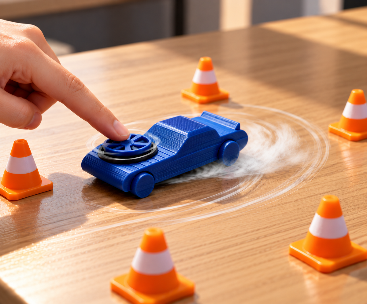 🏎️ Fidget Drifter - Blue